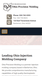 Mobile Screenshot of ohioprecisionmolding.com